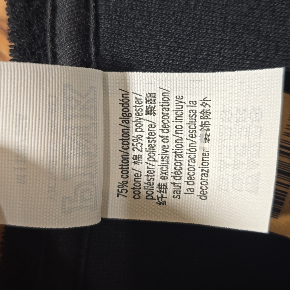 VS Black Terry Ruched Sides Short Sleeves Sz M NWT - Picture 10 of 12